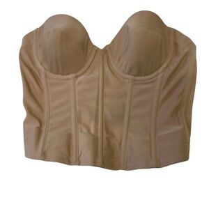Dominique Strapless Beige Corset